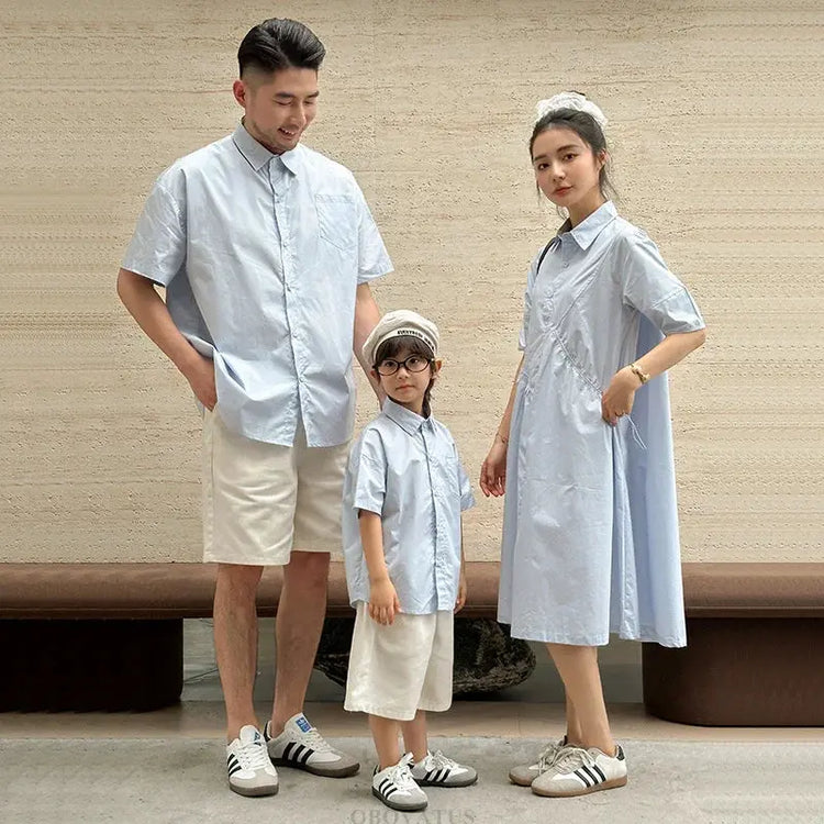 Family Look Matching Clothes Set Matching Family Outfits Family Matching Clothes Mother And Daughter Dress Father Son Clothing - Mein Shop