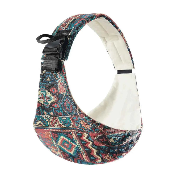 Baby Going Out Safety Carrier Simple Leopard Pattern Portable Front Hug Type Back Baby Out of the Baby Artifact Waist Stool