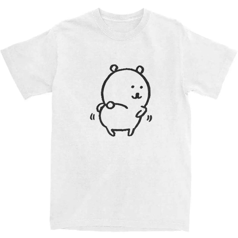 Men Women's T Shirt Joke Bear T Shirts Harajuku Summer Tees Classic Print 100% Cotton Tops Birthday Gift