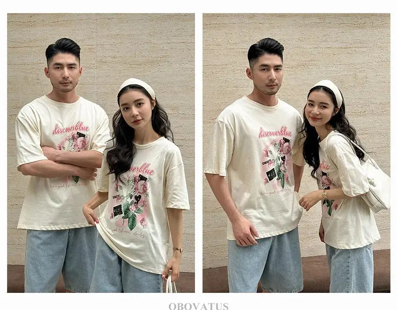 Family Matching Outfit Clothes Set For Summer Vacation Outerwear Beach Tshirt Shorts Clothing Suit Couple Kids Same Costume Wear - Mein Shop