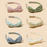 Baby Accessories For Newborn Toddler Kids Baby Girl Boy Hairband Cotton Hair Hoop Exquisite Printed Large Bow Hair Accessories - Mein Shop