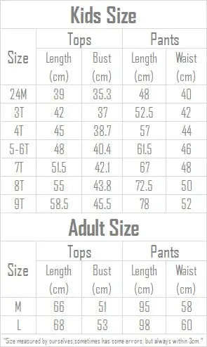 Family Pijama Set Mother and Daughter Matching Sleepwear Suit Mom and Baby Girl Same Home Clothes Mommy and Me Nightgown Outfits - Mein Shop