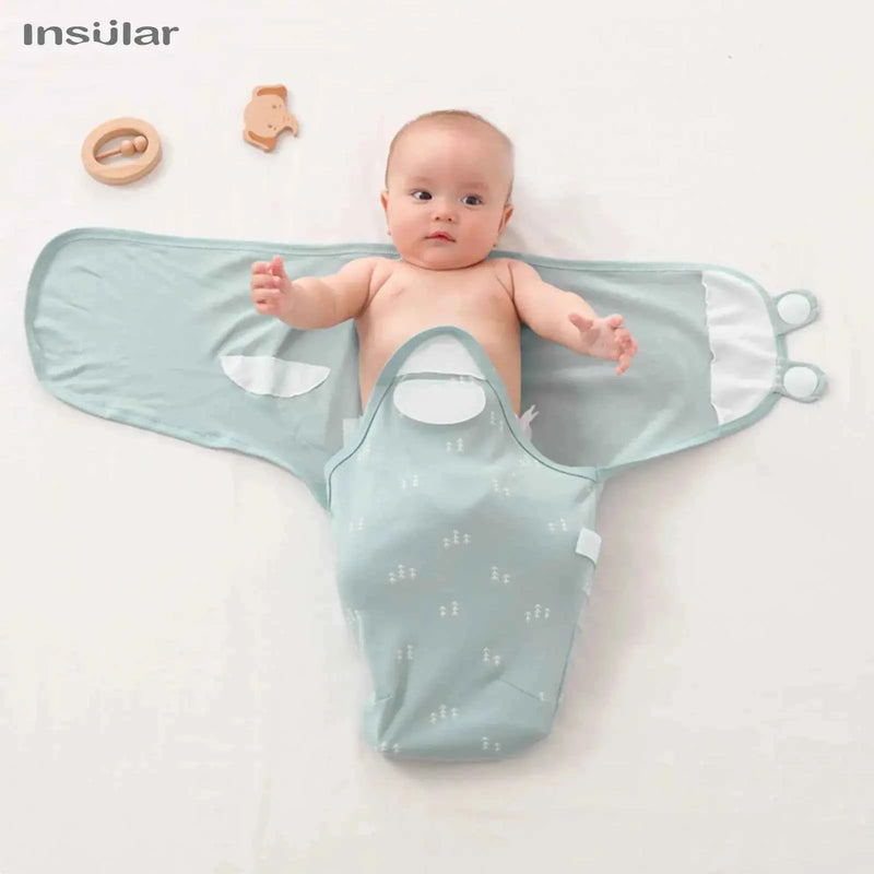 INSULAR New Summer Thick Swaddle 100% Cotton Newborn Infant Bags Wrapping Baby Sleep Sack Diaper Cocoon For Newborns Bags 1pc