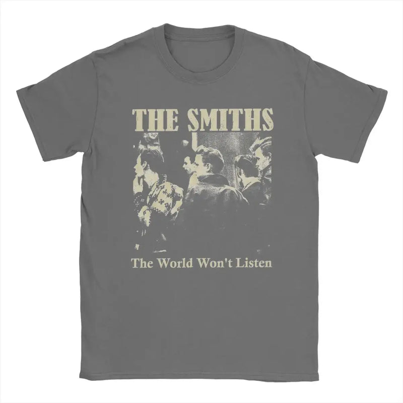 Men's T-Shirt The Smiths Crazy Cotton Tee Shirt Short Sleeve T Shirt Round Collar Clothes Plus Size Mein Shop