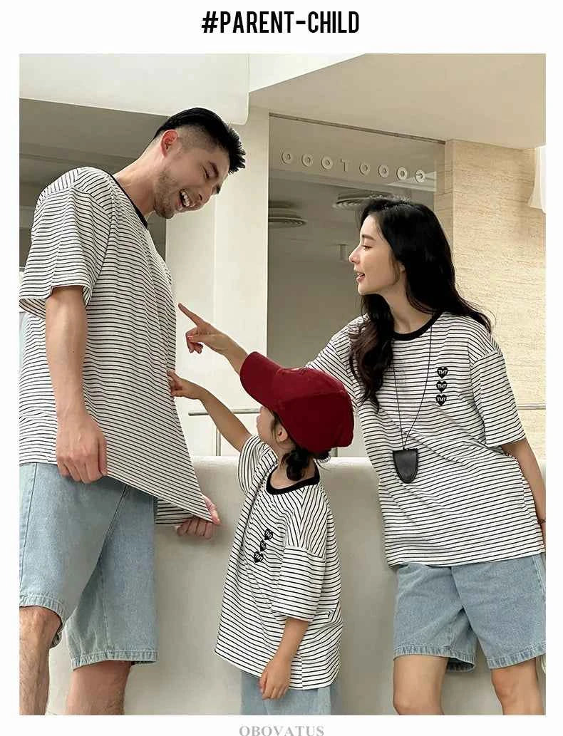 Family Vacation 2025 Summer Tshirt Shorts Clothing Set Family Matching Outfit Holiday Party Clothes Wear Couple Child Costume