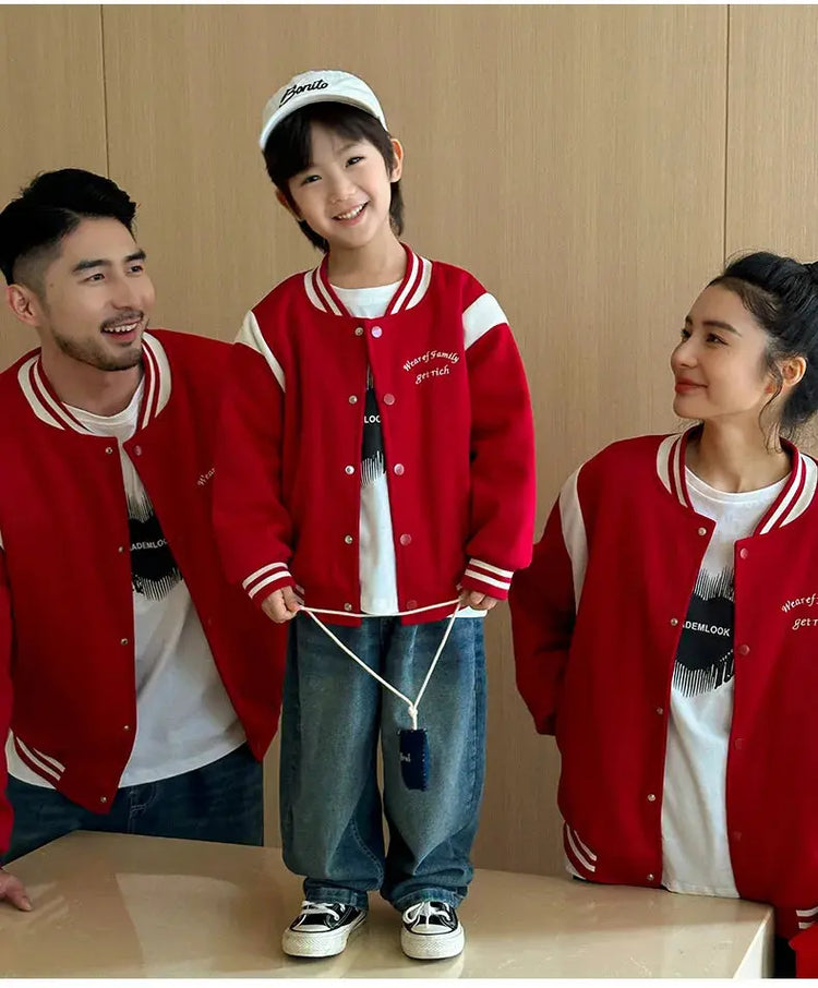 Winter Jacket for The Whole Family Warm Thick Coat Fashion Korean Father Mother and Daughter Son Children Long Sleeve Outerwear - Mein Shop