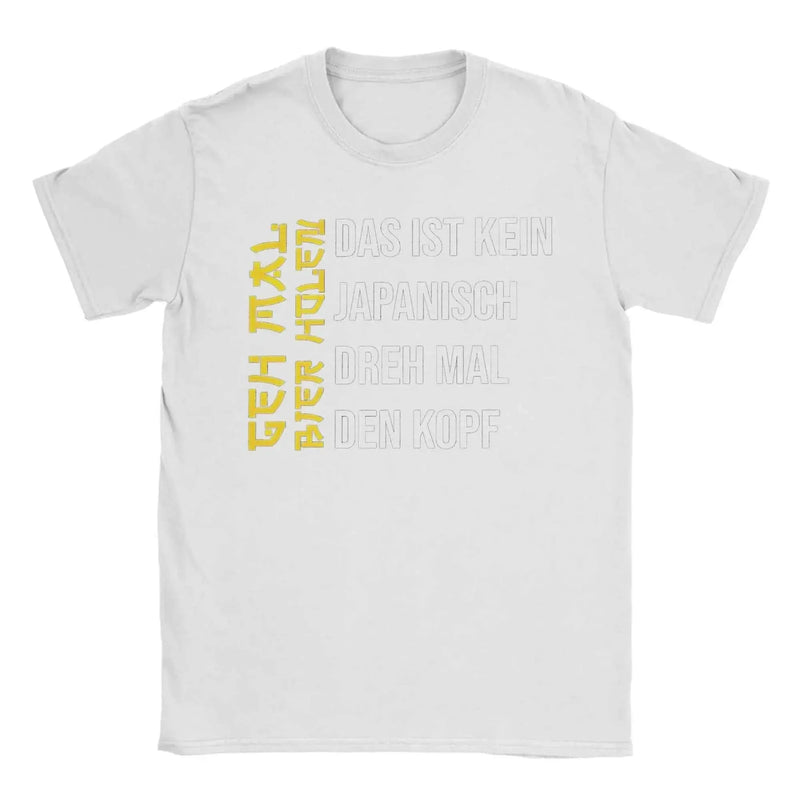 Men's Tshirt Retro Get A Beer T Shirt Funny German Jokes Alcohol Drinkers Dad Gift Streetwear Cotton Summer Casual T-shirts