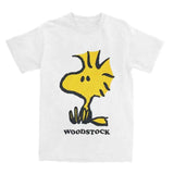 Men Women T Shirt Woodstock Cartoon T-Shirts Trendy Cool Summer Tees Funny Custom Logo 100 Cotton Clothing Gift Idea