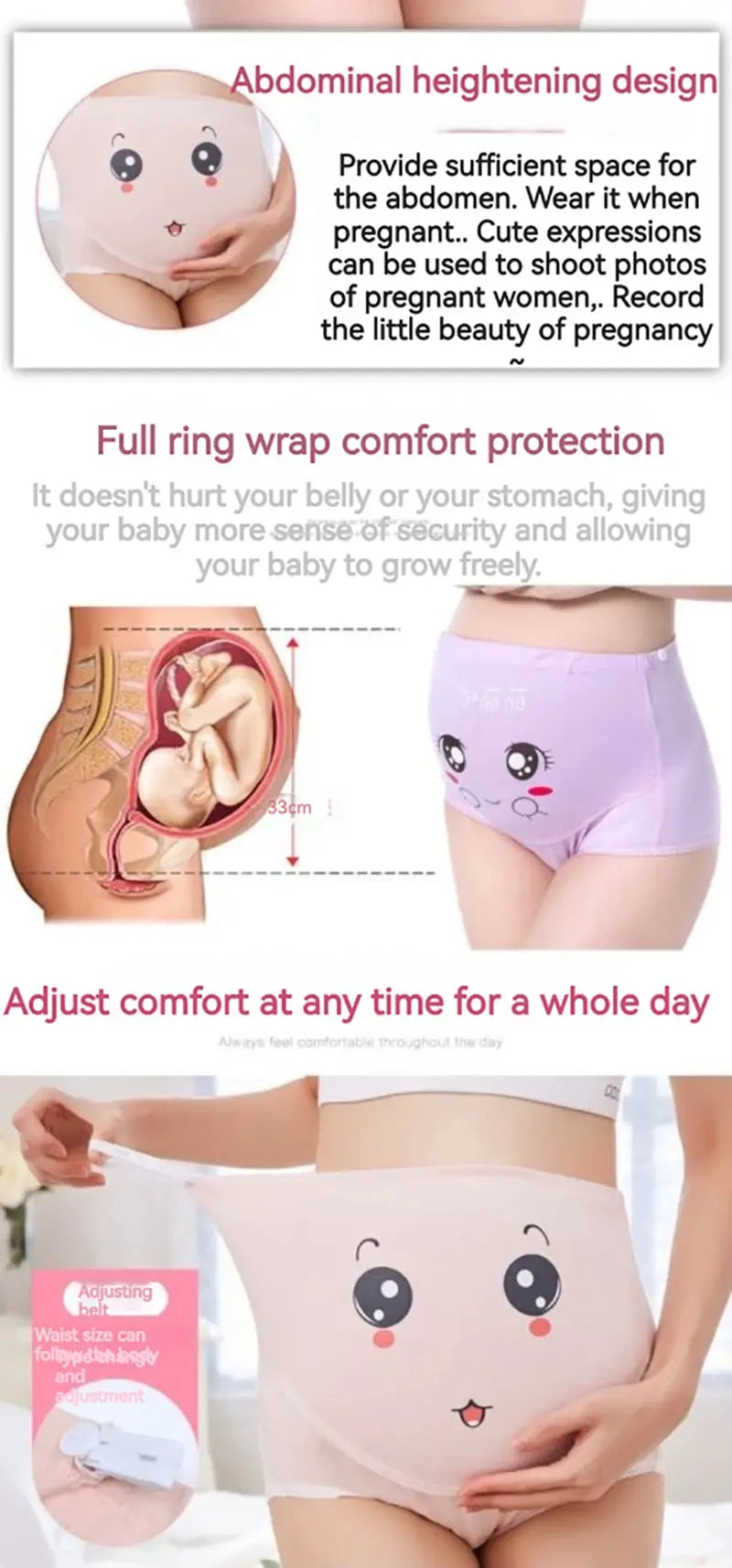 Cotton Panties For Pregnant Maternity Underwear Panty Clothes for Pregnant Women Pregnancy Brief High Waist Maternity Intimates - Mein Shop