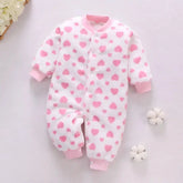 Newborn Baby Spring Winter Clothes Infant Jacket for Girls Jumpsuit for Boys Soft Flannel Bebe Romper Baby Clothes 0-18 Month - Mein Shop