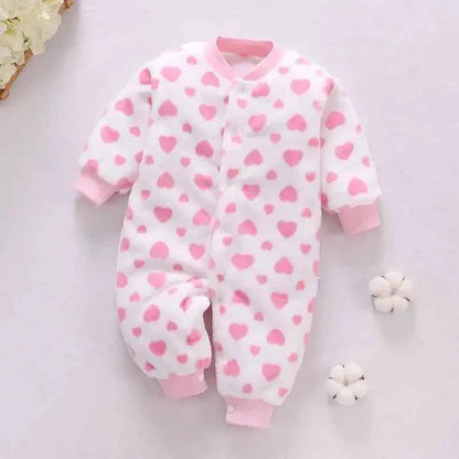 Newborn Baby Spring Winter Clothes Infant Jacket for Girls Jumpsuit for Boys Soft Flannel Bebe Romper Baby Clothes 0-18 Month