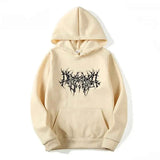 Hoodie Men Graphic Print Hoodies American Retro Personality Streetwear Casual Hooded Sweatshirt Men's Clothing