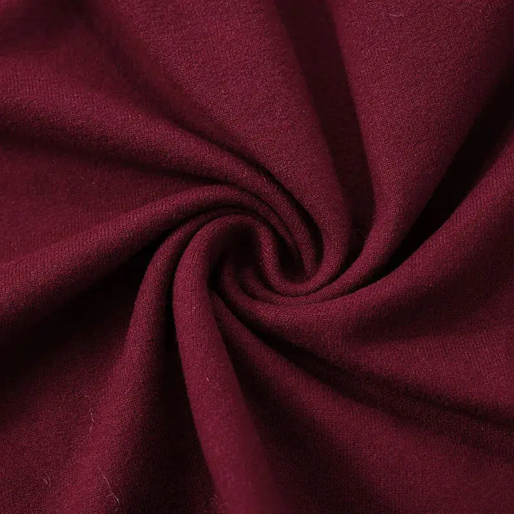 Wine Red T-shirts for Women 2025 Autumn Long Sleeve Split Slim Fit Tee Shirt Female Clothing Y2K Tunics Crop Tops Streetwear - Mein Shop