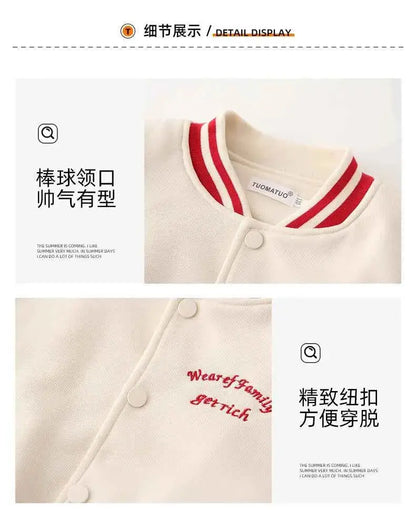 Winter Jacket for The Whole Family Warm Thick Coat Fashion Korean Father Mother and Daughter Son Children Long Sleeve Outerwear
