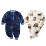 Newborn Baby Spring Winter Clothes Infant Jacket for Girls Jumpsuit for Boys Soft Flannel Bebe Romper Baby Clothes 0-18 Month