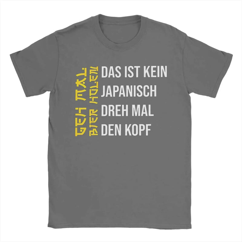 Men's Tshirt Retro Get A Beer T Shirt Funny German Jokes Alcohol Drinkers Dad Gift Streetwear Cotton Summer Casual T-shirts