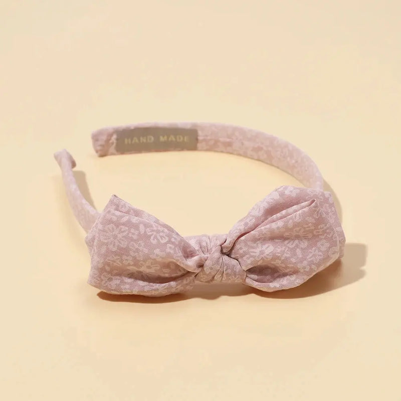 Baby Accessories For Newborn Toddler Kids Baby Girl Boy Hairband Cotton Hair Hoop Exquisite Printed Large Bow Hair Accessories - Mein Shop