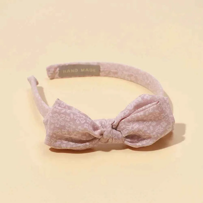 Baby Accessories For Newborn Toddler Kids Baby Girl Boy Hairband Cotton Hair Hoop Exquisite Printed Large Bow Hair Accessories
