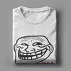 Men's T-Shirt You Mad Troll Face Memes Novelty Cotton Tee Shirt Short Sleeve Funny Humor T Shirt Crew Neck Tops Birthday Gift