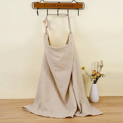 Breathable Baby Nursing Cover Maternity Breastfeeding Cover Cotton Muslin Baby Feeding Blanket Privacy Apron Stroller Blankets - Mein Shop