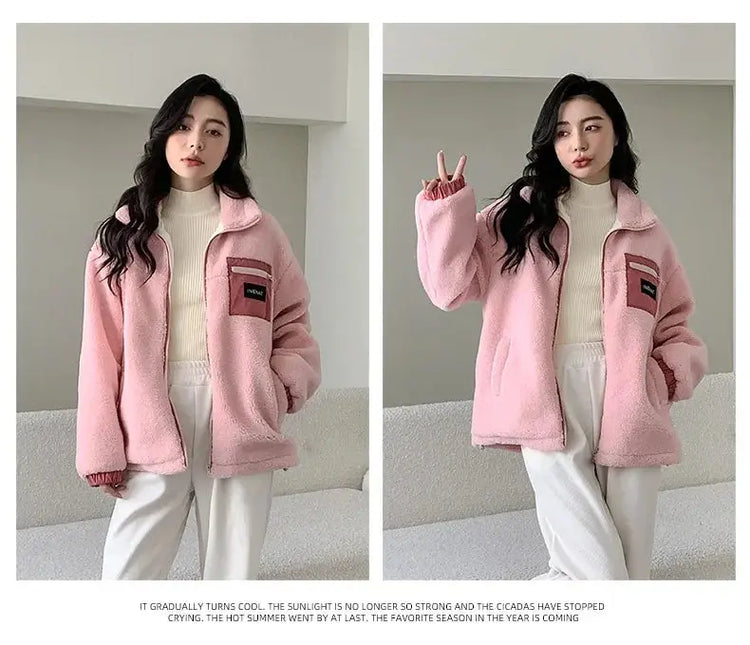 Family Thick Mother Children Suit Warm Winter Korean Fashion Women Daughter Son Matching Coat Baby Clothes  Zipper Sets Jacket - Mein Shop