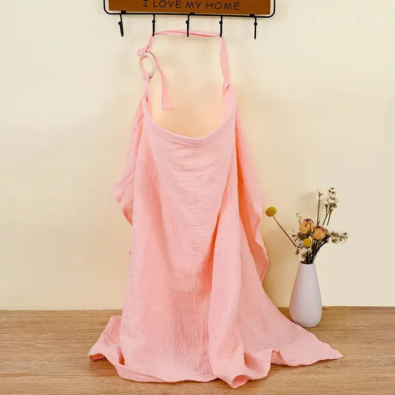 Breathable Baby Nursing Cover Maternity Breastfeeding Cover Cotton Muslin Baby Feeding Blanket Privacy Apron Stroller Blankets - Mein Shop