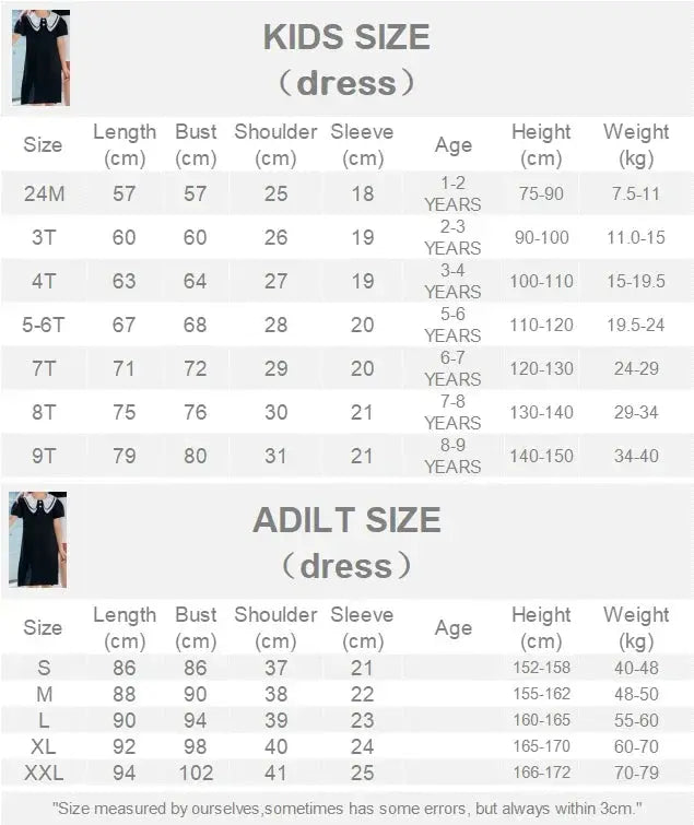 Coordinated Outfits for Family Matching Clothes Mother and Daughter Black Dress Father and Son Kid Shirt Outfits Dad Child Sets - Mein Shop