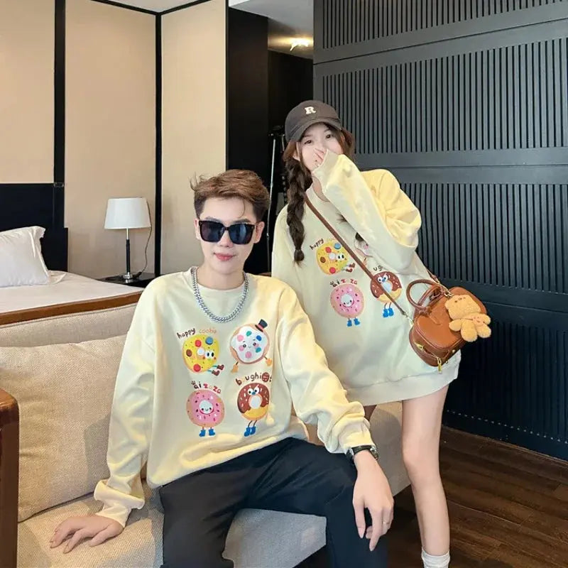 Family Sweatshirts Fashion Father Mother and Children Tops Korean Mom Dad and Daughter Son Matching Clothes Baby Toddler Romper Mein Shop