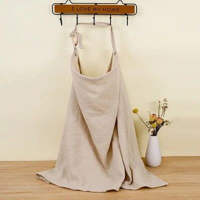 Breathable Baby Nursing Cover Maternity Breastfeeding Cover Cotton Muslin Baby Feeding Blanket Privacy Apron Stroller Blankets - Mein Shop