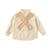 Family Matching Clothes 2024 Korea Spring Dad Mom and Baby Same Shirts for Women Fashion Clothing Children Boy Girl Plaid Blouse - Mein Shop