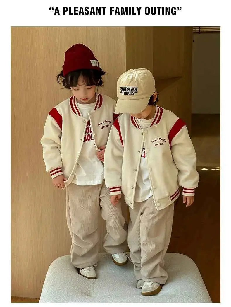 Winter Jacket for The Whole Family Warm Thick Coat Fashion Korean Father Mother and Daughter Son Children Long Sleeve Outerwear
