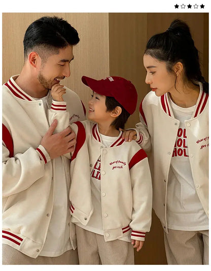 Winter Jacket for The Whole Family Warm Thick Coat Fashion Korean Father Mother and Daughter Son Children Long Sleeve Outerwear - Mein Shop