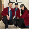 Winter Family Warm Jacket Parent-child Clothes Korea Fashion Father Mother and Daughter Son Baby Matching Thick Coat with Hooded - Mein Shop