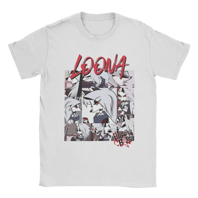 Men's T-Shirts Helluva-Boss Loona Cool 100% Cotton Tees Short Sleeve T Shirt Round Neck Clothing Graphic Printed Mein Shop