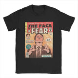 Men T-Shirts The Office Face Fear Dwight Fun Pure Cotton Tees Short Sleeve T Shirt Round Collar Clothes New Arrival