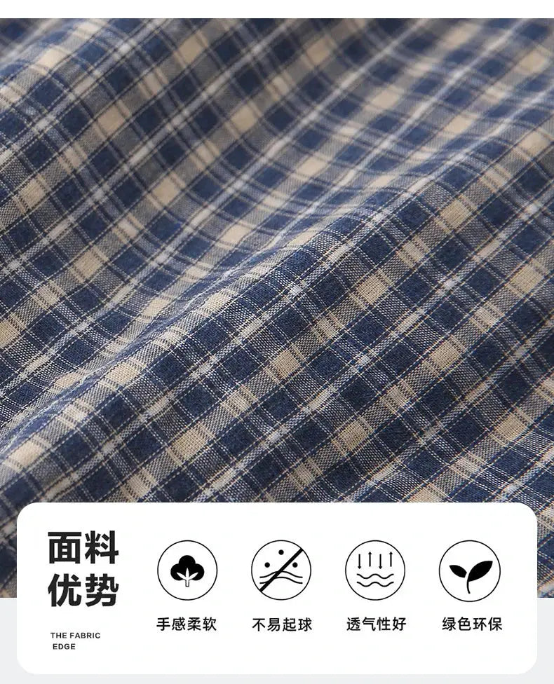 Matching Family Plaid Shirts Dad Mom and Boys Girls Fashion Clothes Korean Father Mother and Daughter Son Same Clothing Jacket Mein Shop