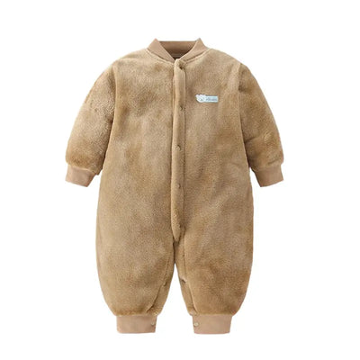Newborn Baby Spring Winter Clothes Infant Jacket for Girls Jumpsuit for Boys Soft Flannel Bebe Romper Baby Clothes 0-18 Month - Mein Shop