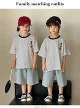 Family Vacation 2025 Summer Tshirt Shorts Clothing Set Family Matching Outfit Holiday Party Clothes Wear Couple Child Costume