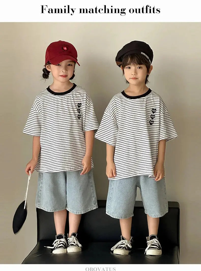 Family Vacation 2025 Summer Tshirt Shorts Clothing Set Family Matching Outfit Holiday Party Clothes Wear Couple Child Costume - Mein Shop