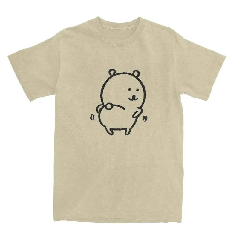 Men Women's T Shirt Joke Bear T Shirts Harajuku Summer Tees Classic Print 100% Cotton Tops Birthday Gift