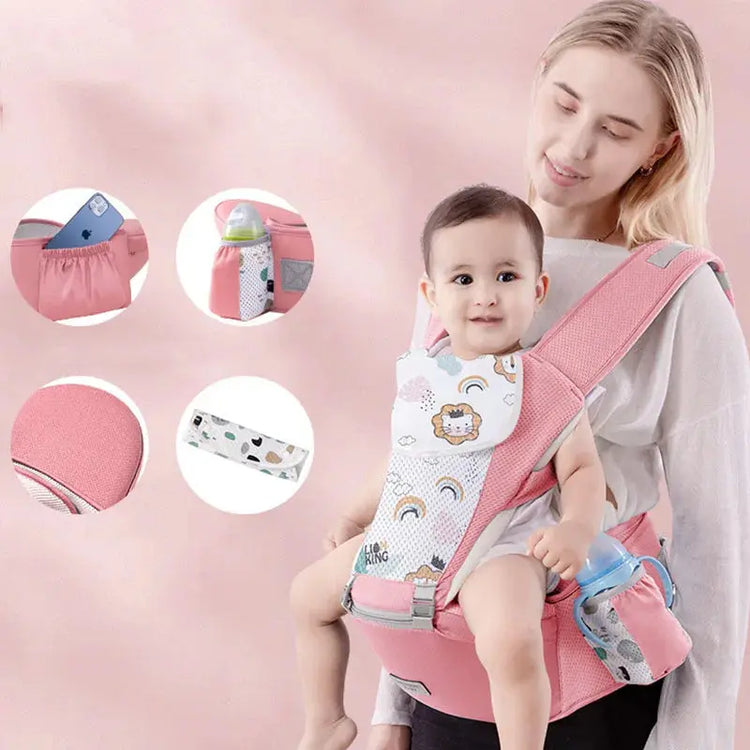 Newborn Ergonomic Baby Carrier Backpack Infant Baby Hipseat Carrier Front Facing Ergonomic Kangaroo Baby Wrap Sling Travel - Mein Shop