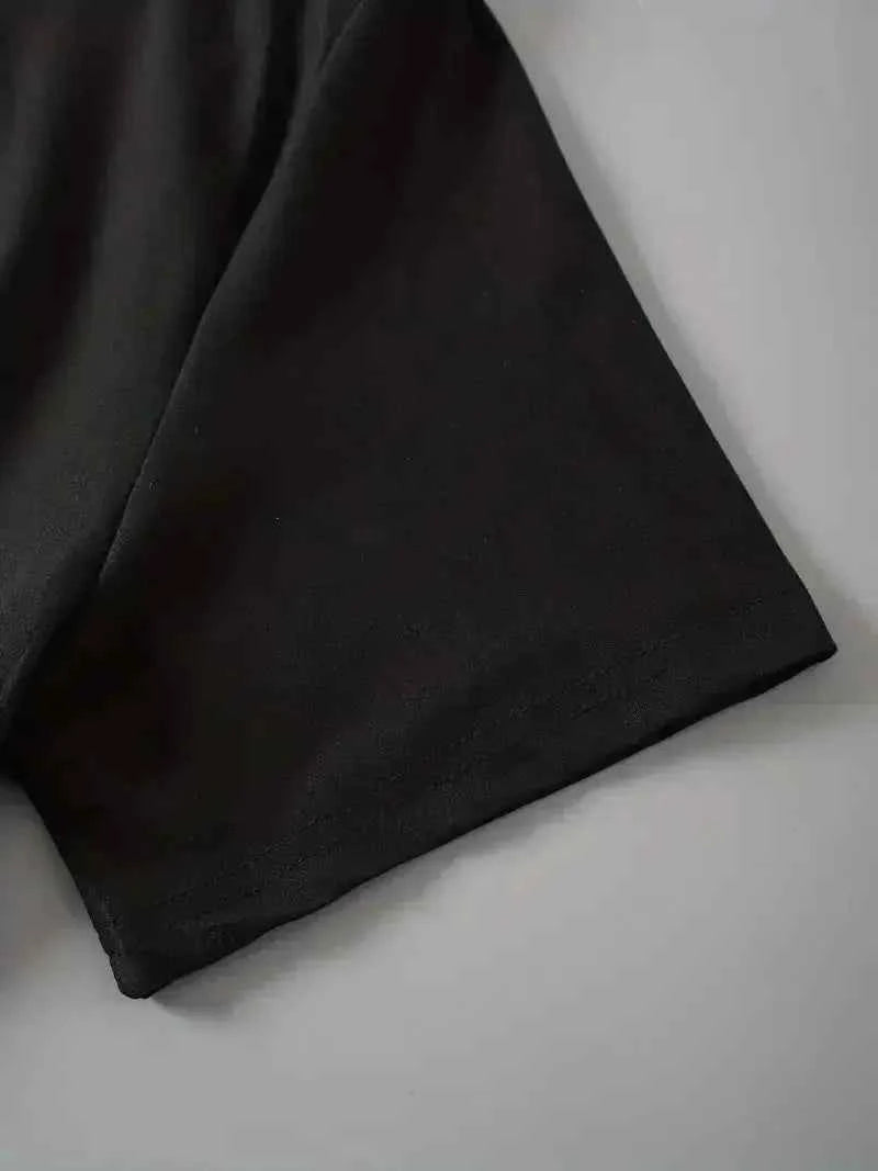 Women T Shirt Cartoon NEW YORK Letter Print Crew Neck Loose Top Tee Black T-shirt Female 90s Girls Graphic