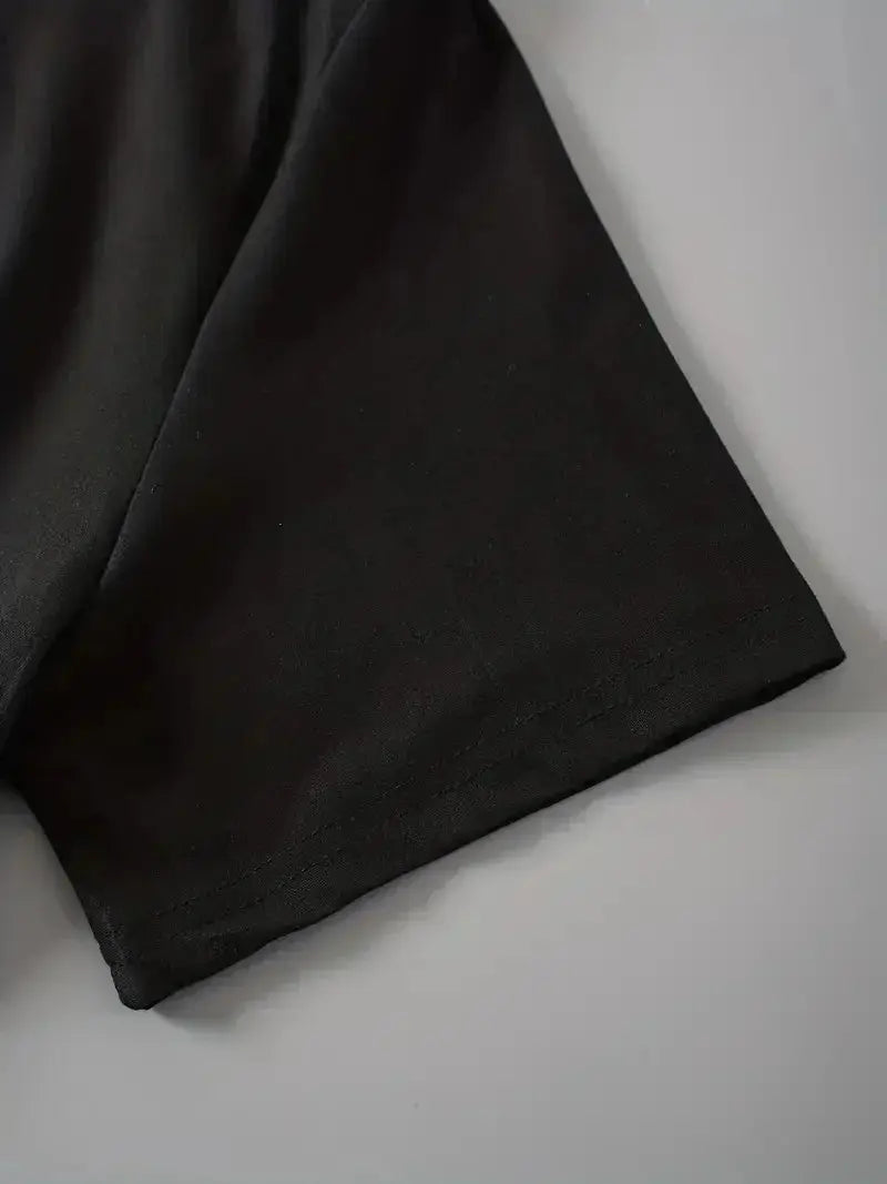 Women T Shirt Cartoon NEW YORK Letter Print Crew Neck Loose Top Tee Black T-shirt Female 90s Girls Graphic - Mein Shop