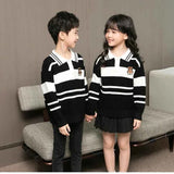 Sweater for The Whole Family Polo Knit Tops Fashion Mom and Daughter Child Girl Matching Jumper Dad and Son Baby Boy Knitwear