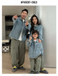 Spring Autumn Korean Parent-Child Clothing Set Matching Outfits for the Family Look Jacket Pants Clothes Set Dad Mum Kids Wear - Mein Shop
