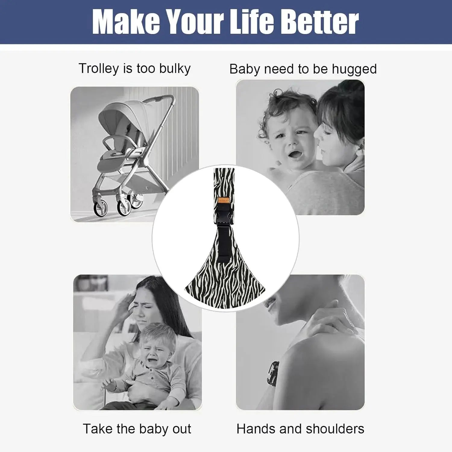 Portable Baby Carrier Wrap Toddler Accessories Multifunctional Strap Infant Bag Adjustable Shoulder Baby Carriers Sling for Kids - Mein Shop