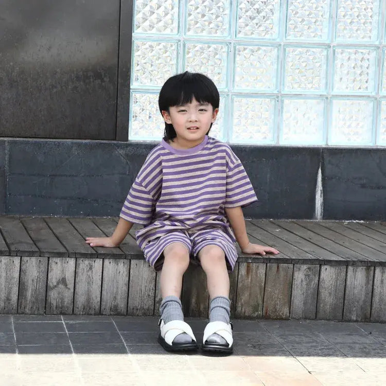 Family Look Clothes Mom and Daughter Same Dress Dad Short Sleeve T Shirts Mother and Son Kids Clothing Children Two Piece Outfit - Mein Shop