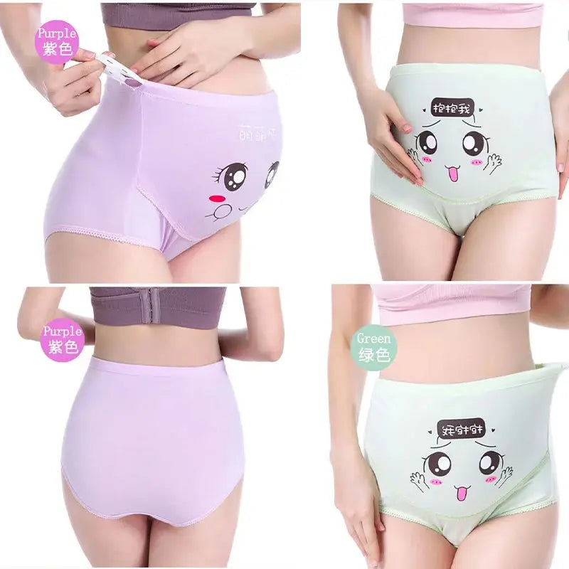 Cotton Panties For Pregnant Maternity Underwear Panty Clothes for Pregnant Women Pregnancy Brief High Waist Maternity Intimates - Mein Shop