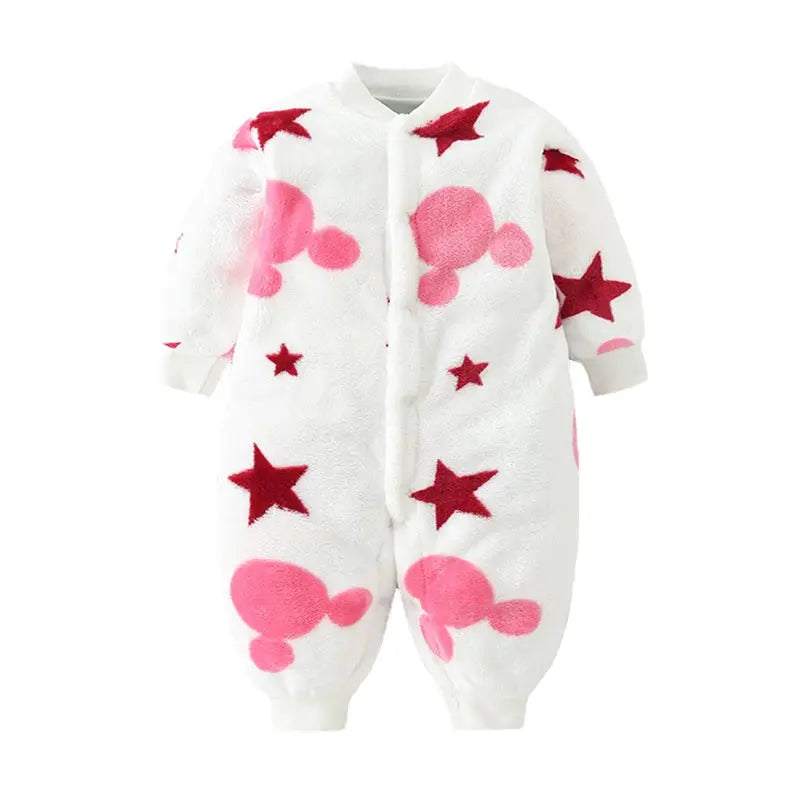 Newborn Baby Spring Winter Clothes Infant Jacket for Girls Jumpsuit for Boys Soft Flannel Bebe Romper Baby Clothes 0-18 Month - Mein Shop