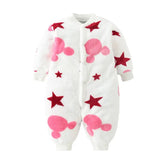 Newborn Baby Spring Winter Clothes Infant Jacket for Girls Jumpsuit for Boys Soft Flannel Bebe Romper Baby Clothes 0-18 Month - Mein Shop